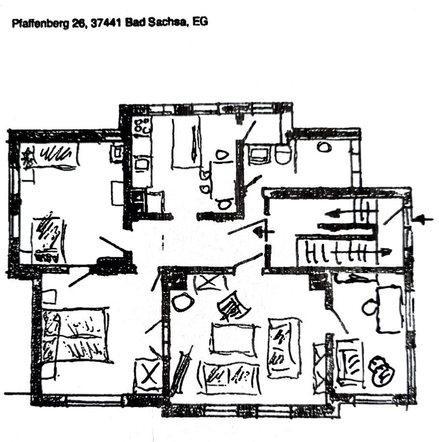 Apartmán Sonneck Bad Sachsa Exteriér fotografie